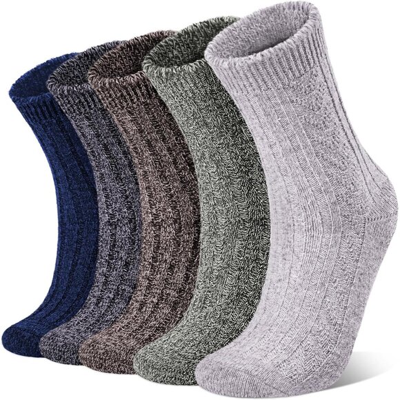 Wool Socks for Women, Winter Warm Stocking Stuffers Gifts for Women Cabin Crew H - Picture 7 of 7